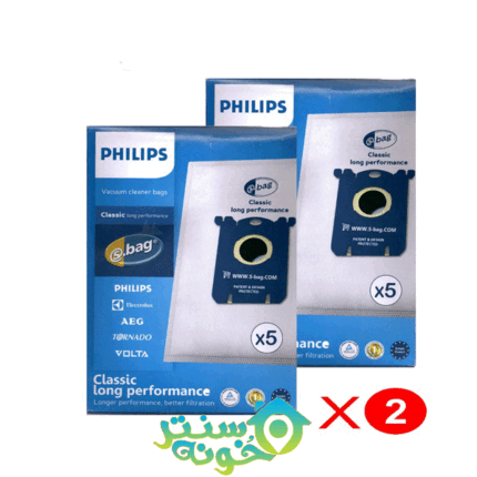 پک 2 تایی پاکت جاروبرقی فیلیپس 5 عددی